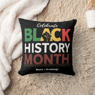 Cojín Decorativo Celebrar el Mes de la Historia Negra en honor a lo
