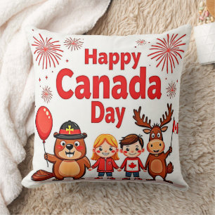 Cojín Decorativo Celebrar la alegría de Canadá