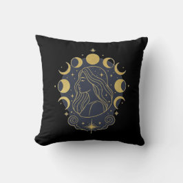 Cojín Decorativo Celestial Goddess Moon & Stars Women’s T-Shirt