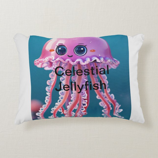 Cojín Decorativo Celestial Jellyfish (Anverso)