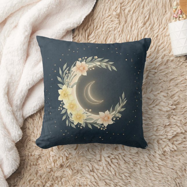 Cojín Decorativo Celestial Moon & Daffodil Nursery Pillow (Manta)