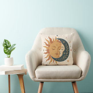 Cojín Decorativo Celestial Sun Moon Pillow
