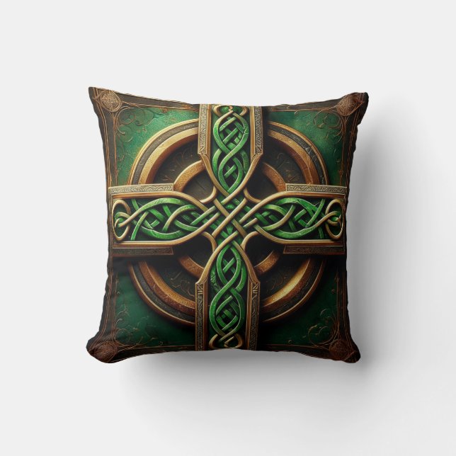 Cojín Decorativo Celtic Cross Throw Pillow (Anverso)