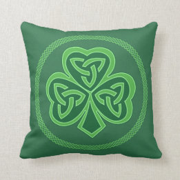 Cojín Decorativo Celtic Knot Shamrock