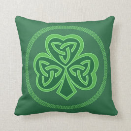 Cojín Decorativo Celtic Knot Shamrock
