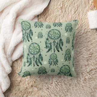 Cojín Decorativo Celtic nudo atrapasueños verde