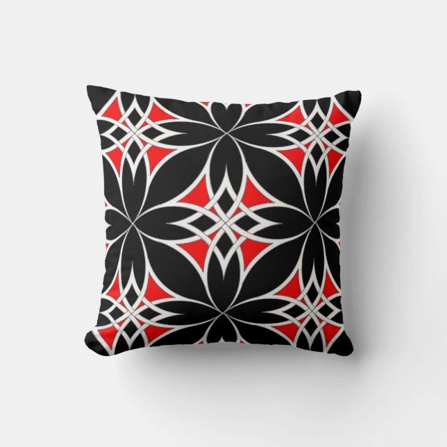 Cojín Decorativo Céltico reflejado ( Rojo ) (Anverso)