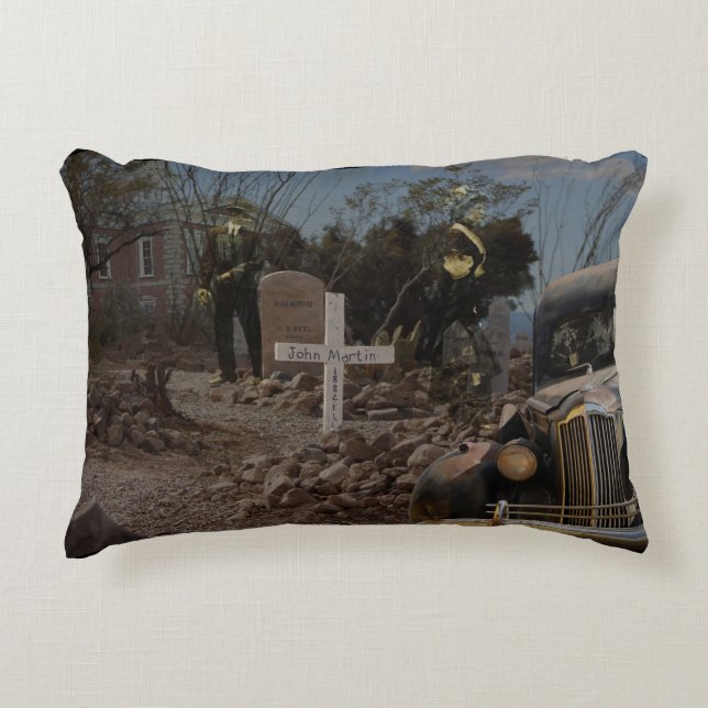Cojín Decorativo Cementerio de Hauned en Tombstone (Anverso)