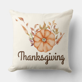 Cojín Decorativo Cena de Acción de Gracias Invitar Tema Boho