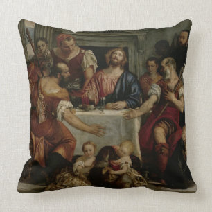 Cojín Decorativo Cena en Emmaus (aceite en lona)