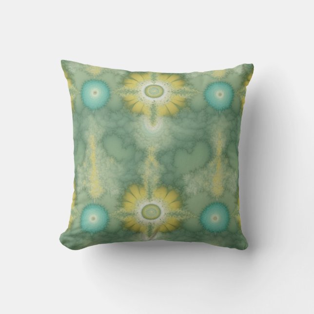 Cojín Decorativo Cenefa teñida al nudo (Anverso)