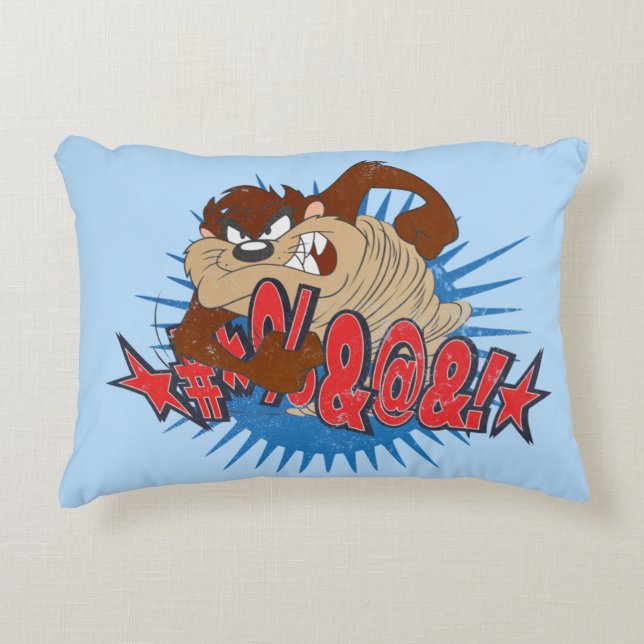 Cojín Decorativo Censura de TAZ™ (Anverso)