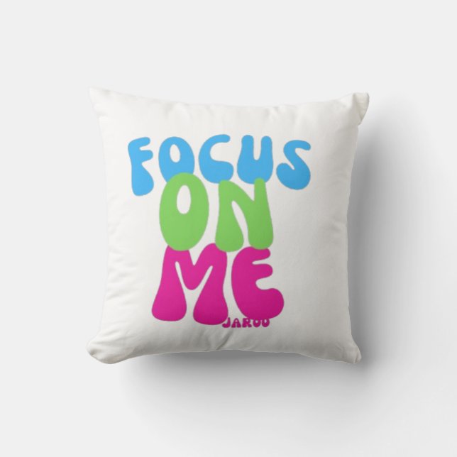 Cojín Decorativo Centrarse en mí (Anverso)