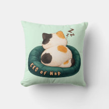 "CEO de la siesta" Gato durmiendo en el sofá