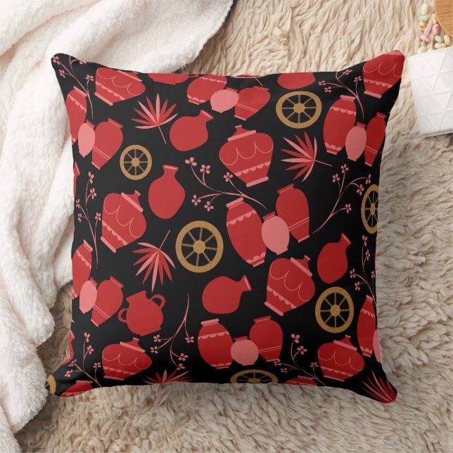 Cojín Decorativo cerámica de arcilla cerámica artista macetas de pa (Manta)