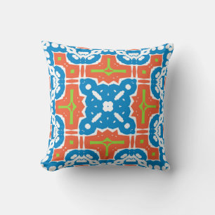 Cojín Decorativo Cerámica de talavera mexicana antigua. Sin inconve