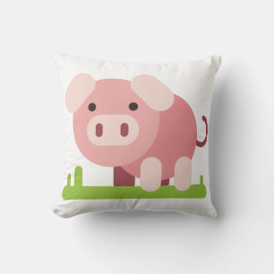 Cojín Decorativo Cerdito Rosa Alegre