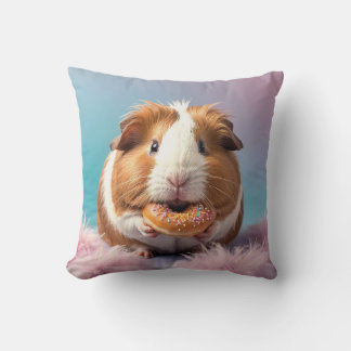 Cojín Decorativo Cerdo guineano con gradiente Donut Pastel