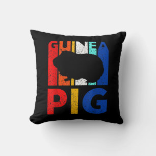 Cojín Decorativo Cerdo guineano - Viñeta que amo a mi cerdo guinean