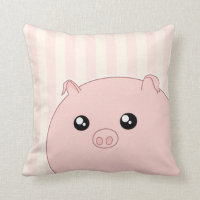 Cerdo rosado rechoncho lindo de Kawaii