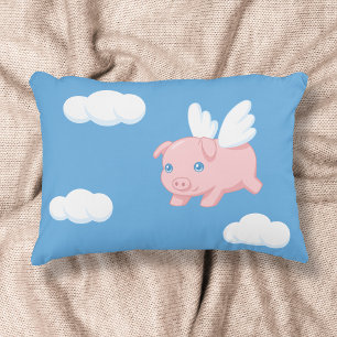 Cojín Decorativo Cerdo Volador - Cerdito Adorable con Alas