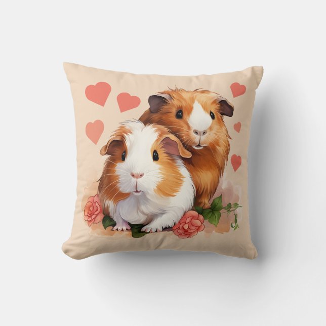 Cojín Decorativo Cerdos de Love Guinea (Anverso)