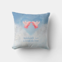 Cojín Decorativo Cerdos voladores amor increíble