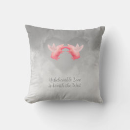 Cojín Decorativo Cerdos voladores amor increíble