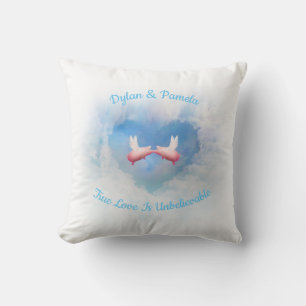 Cojín Decorativo Cerdos Voladores Personalizados Con Amor Pillow
