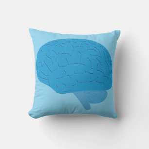 Cojín Decorativo Cerebro Azul
