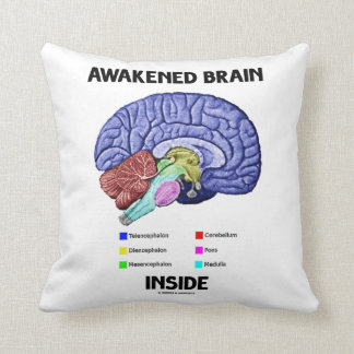 Cojín Decorativo Cerebro despertado en el interior (Anatomía cerebr