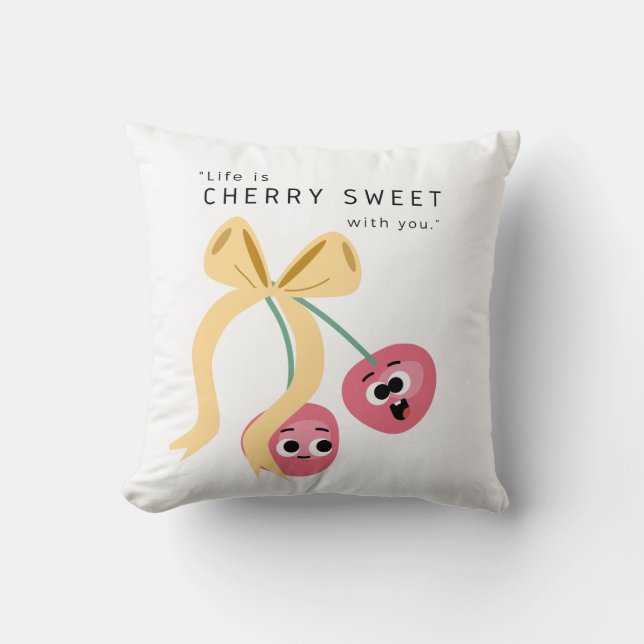 COJÍN DECORATIVO CEREZA DULCE (Anverso)