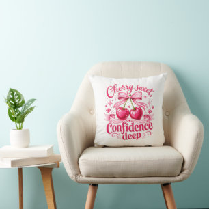 Cojín Decorativo Cereza Dulce Confianza Profunda Coqueta Cita