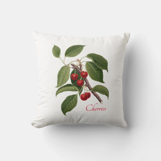 Cojín decorativo "cerezas" (Anverso)