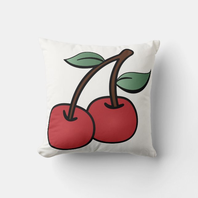 Cojín Decorativo Cerezas (Anverso)