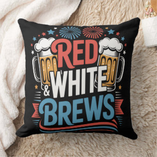 Cojín Decorativo Cerveza 4 de julio