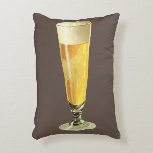 Cojín Decorativo Cerveza de borrador alta vintage, bebida alcohólic