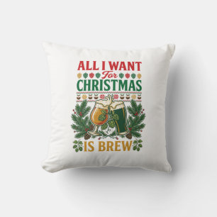 Cojín Decorativo Cerveza De Navidad Todo Quieren Cristalería Cervez