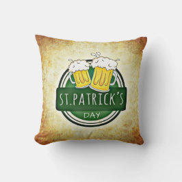 Cojín Decorativo Cervezas del Día de San Patricio