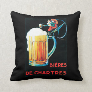 Cojín Decorativo Cervezas del poster promocional de Chartres