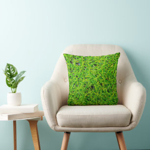 Cojín Decorativo Césped vibrante esmeralda verde
