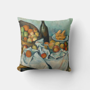 Cojín Decorativo Cesta de manzanas de Paul Cezanne Vida muerta vint
