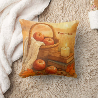 Cojín Decorativo Cesta de Otoño de Sueños Objetos Acogedores de Oto