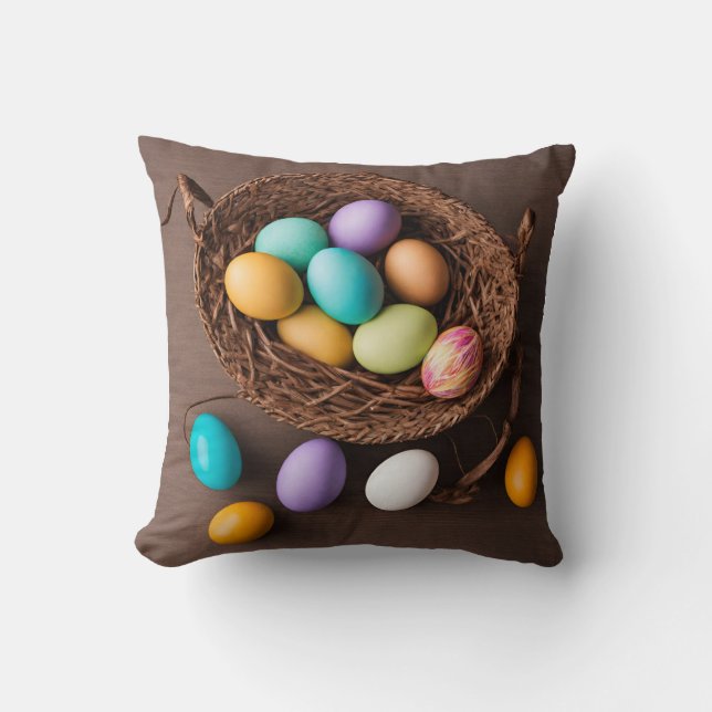 Cojín Decorativo Cesta de Pascua (Anverso)