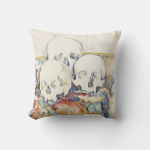 Cojín Decorativo Cezanne Los tres cráneos Póster de arte vintage im