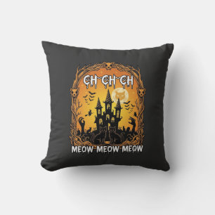 Cojín Decorativo Ch Meow Castillo Embrujado de Halloween_1
