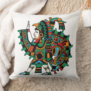 Cojín Decorativo Chalchiuhtotolin – Patrona de los jóvenes guerrero