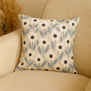 Cojín Decorativo Chalkflower Garden Blue Winter Vibe