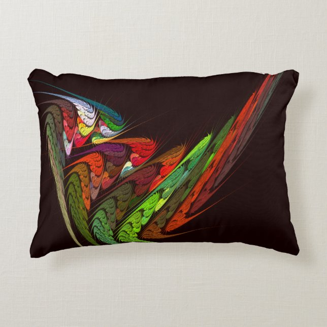 Cojín Decorativo Chameleon Abstract Art Accent Pillow (Anverso)