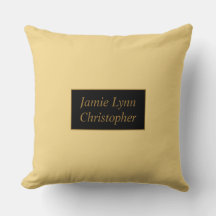 Cojín decorativo Champagne Con Nombres De Oro